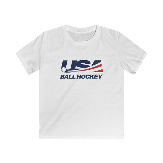 USA Ball Hockey Kids Softstyle Tee - Logo