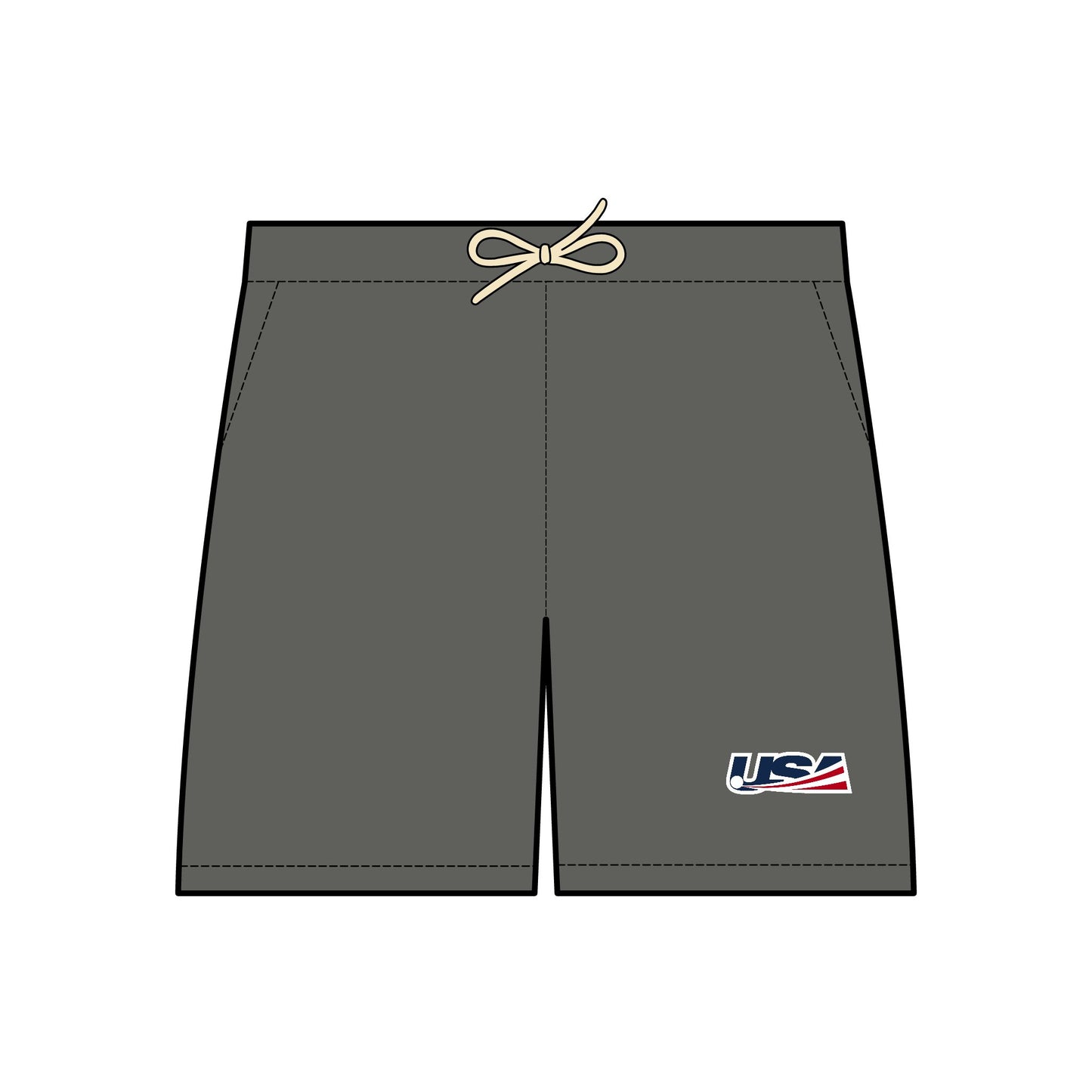 Unisex Garment-Dyed Lightweight Fleece Sweat Shorts - USABH