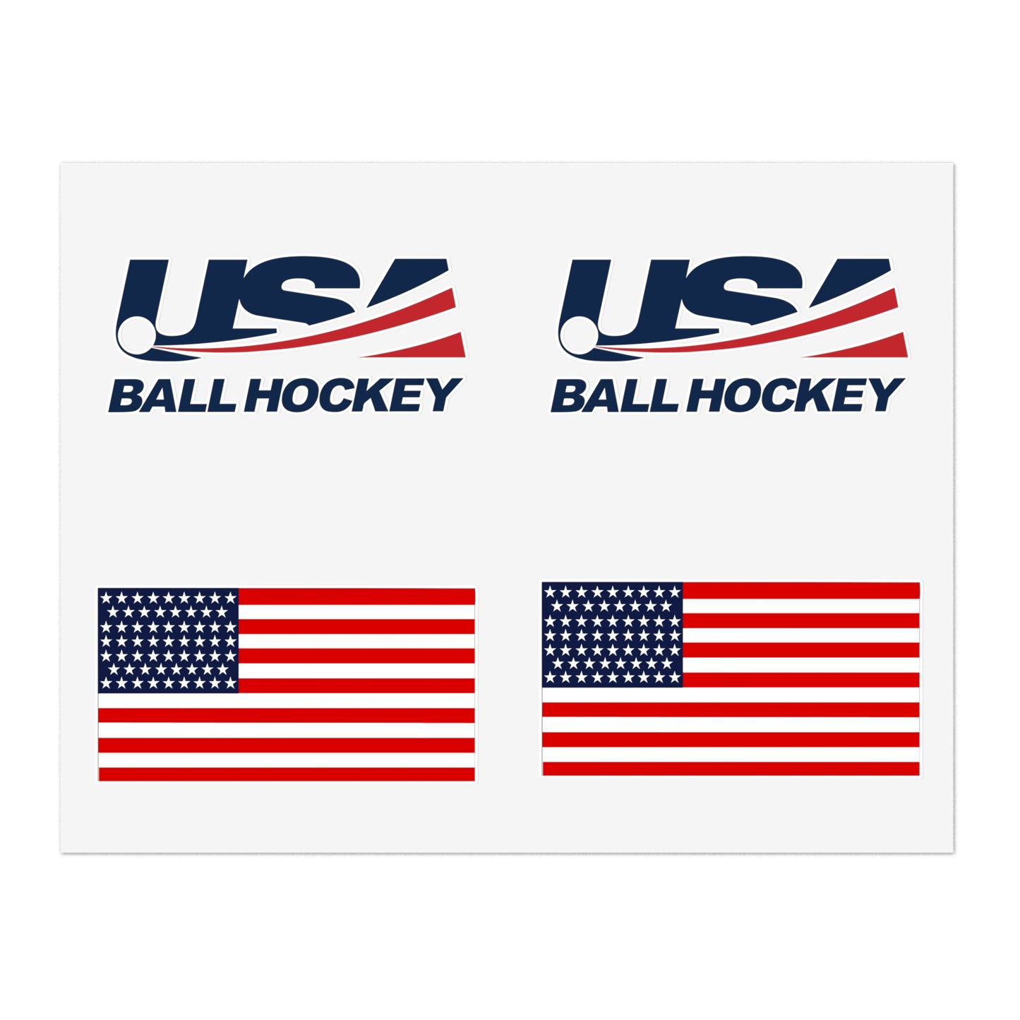 Sticker Sheets USABH Logo & USA Flag