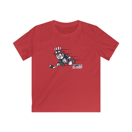 USA Ball Hockey Kids Softstyle Tee - Little Sam