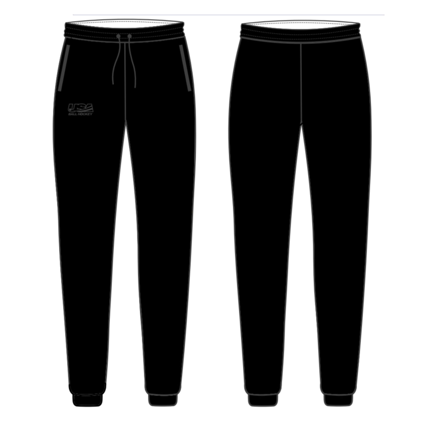 Black Out / White Out Joggers (w/stitched logo)