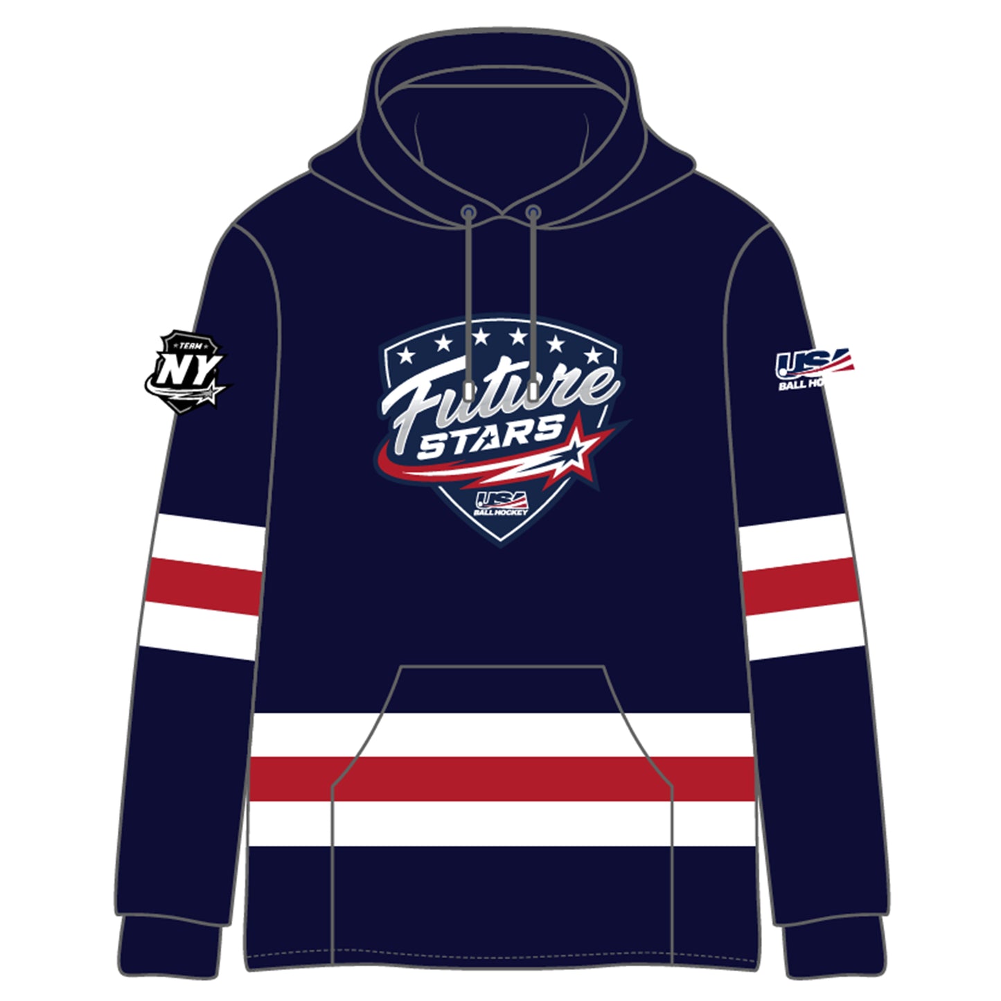 Future Stars Navy Hoodie -NY Emblem