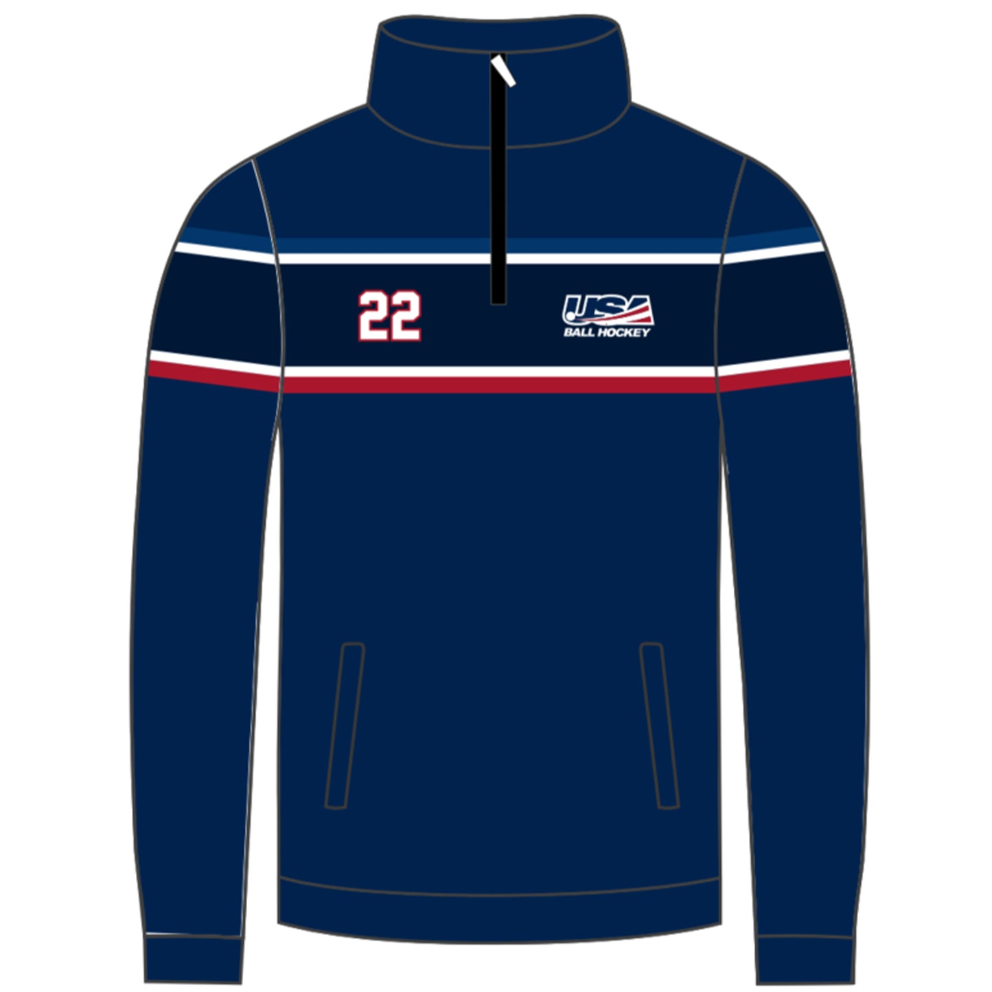 National Team 1/4 Zip Pullover - Jersey Match