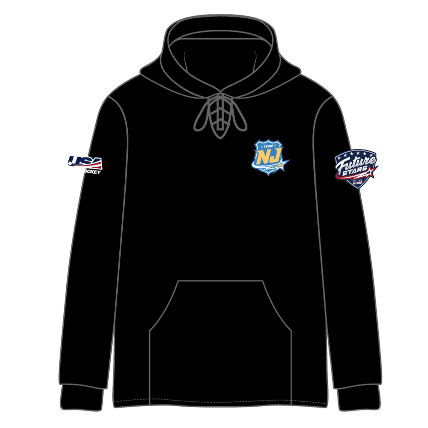 NJ Future Stars Stitched Hoodies (3 color options)