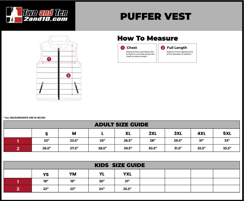 Puffer Vest (w/stitched logo)