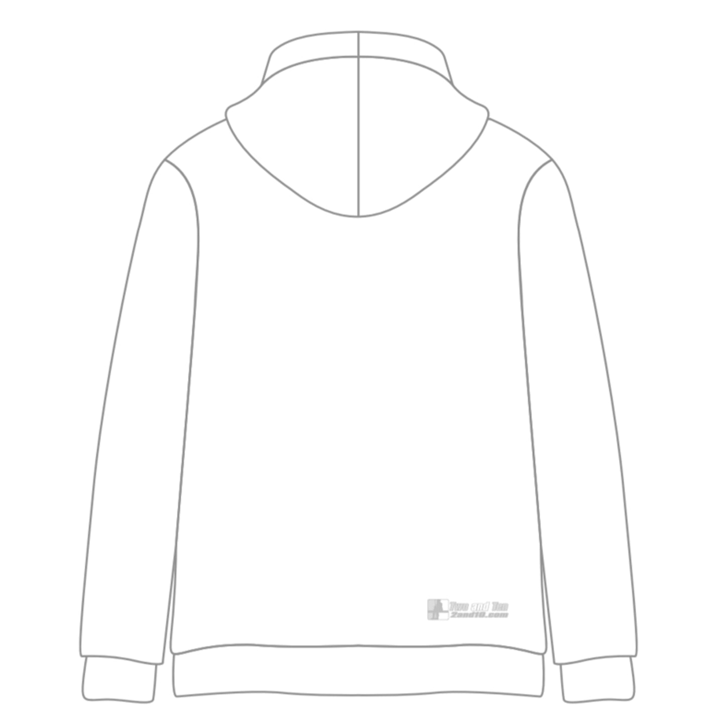 Black Out / White Out Cotton Hoodies (w/stitched logo)