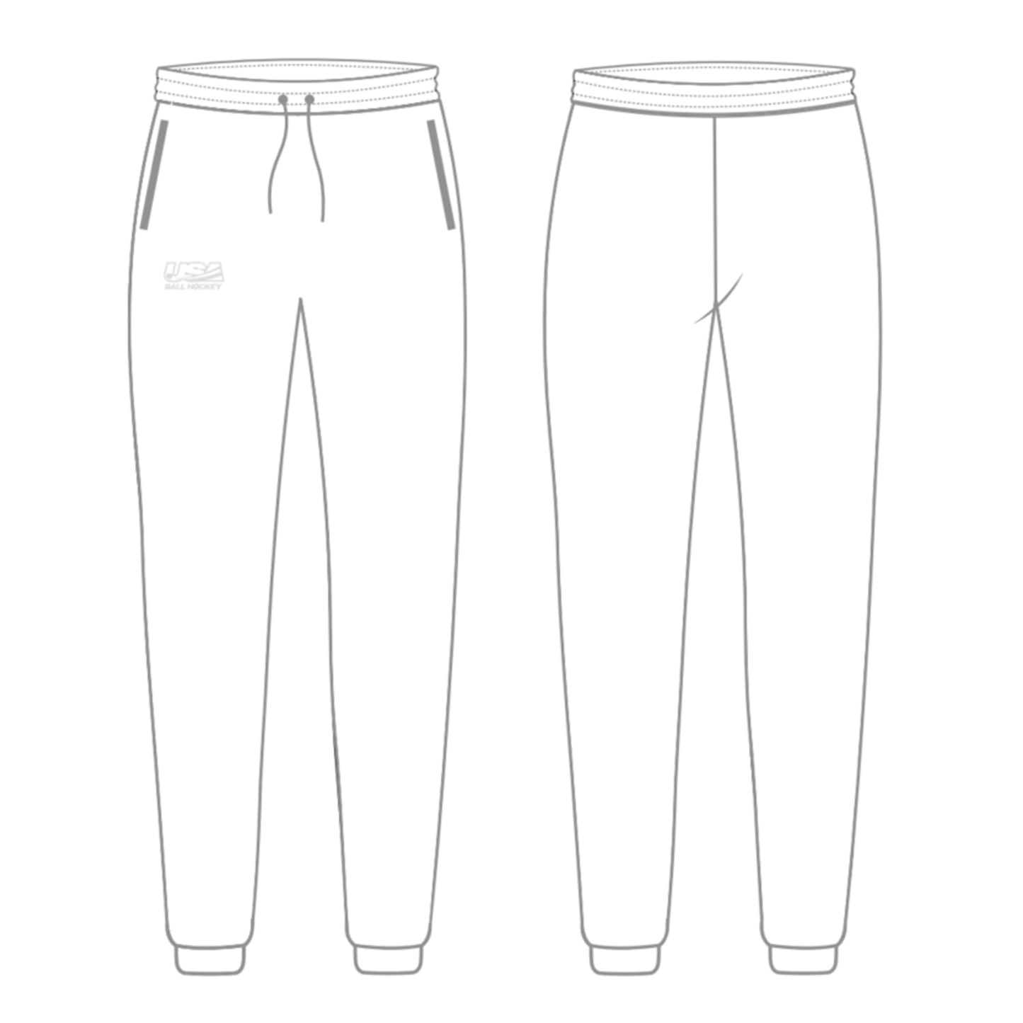 Black Out / White Out Joggers (w/stitched logo)