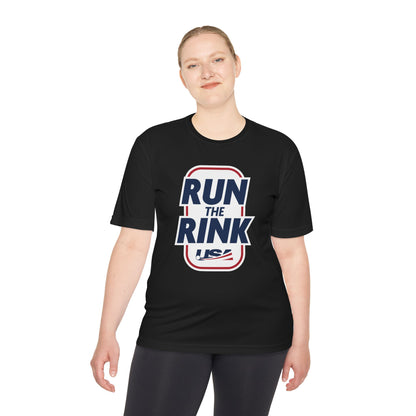 Unisex Moisture Wicking Tee - Run the Rink