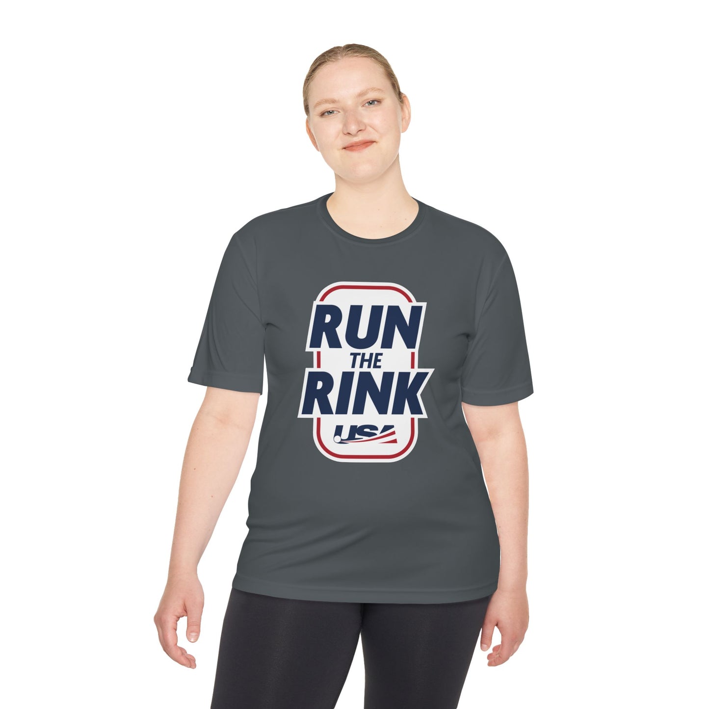 Unisex Moisture Wicking Tee - Run the Rink