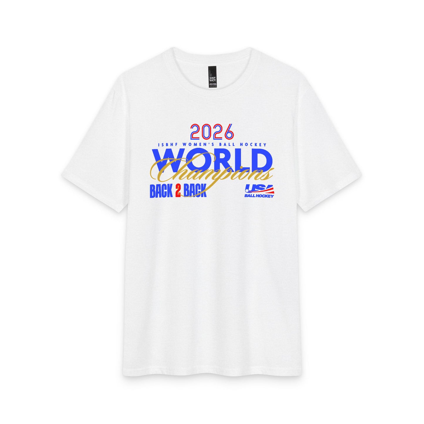 2026 ISBHF Women's Ball Hockey Gold Medal Champions Tri-blend Tee