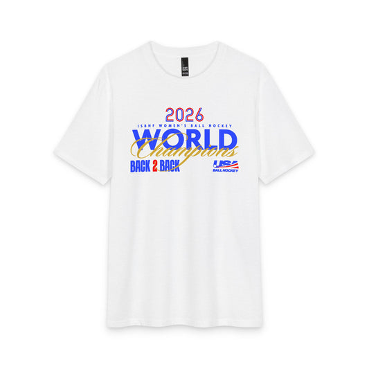 2026 ISBHF Women's Ball Hockey Gold Medal Champions Tri-blend Tee