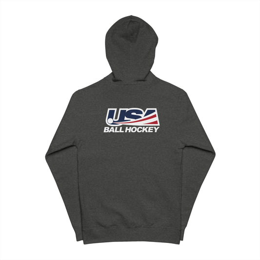 USA Hockey Unisex Fleece Zip Up Hoodie