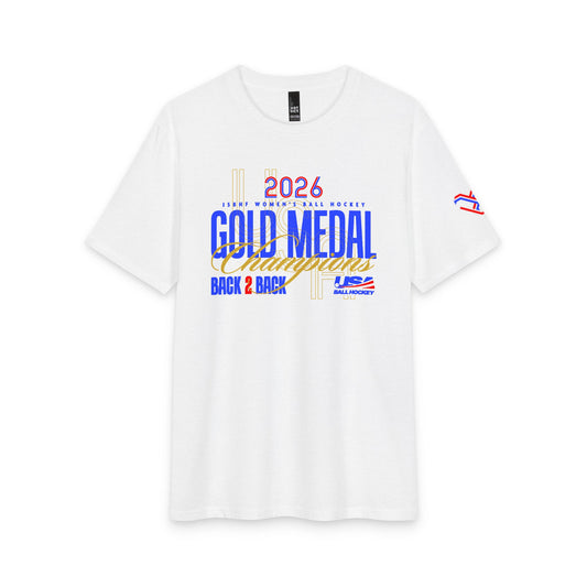 2026 ISBHF Women's Ball Hockey Gold Medal Champions Tri-blend Tee
