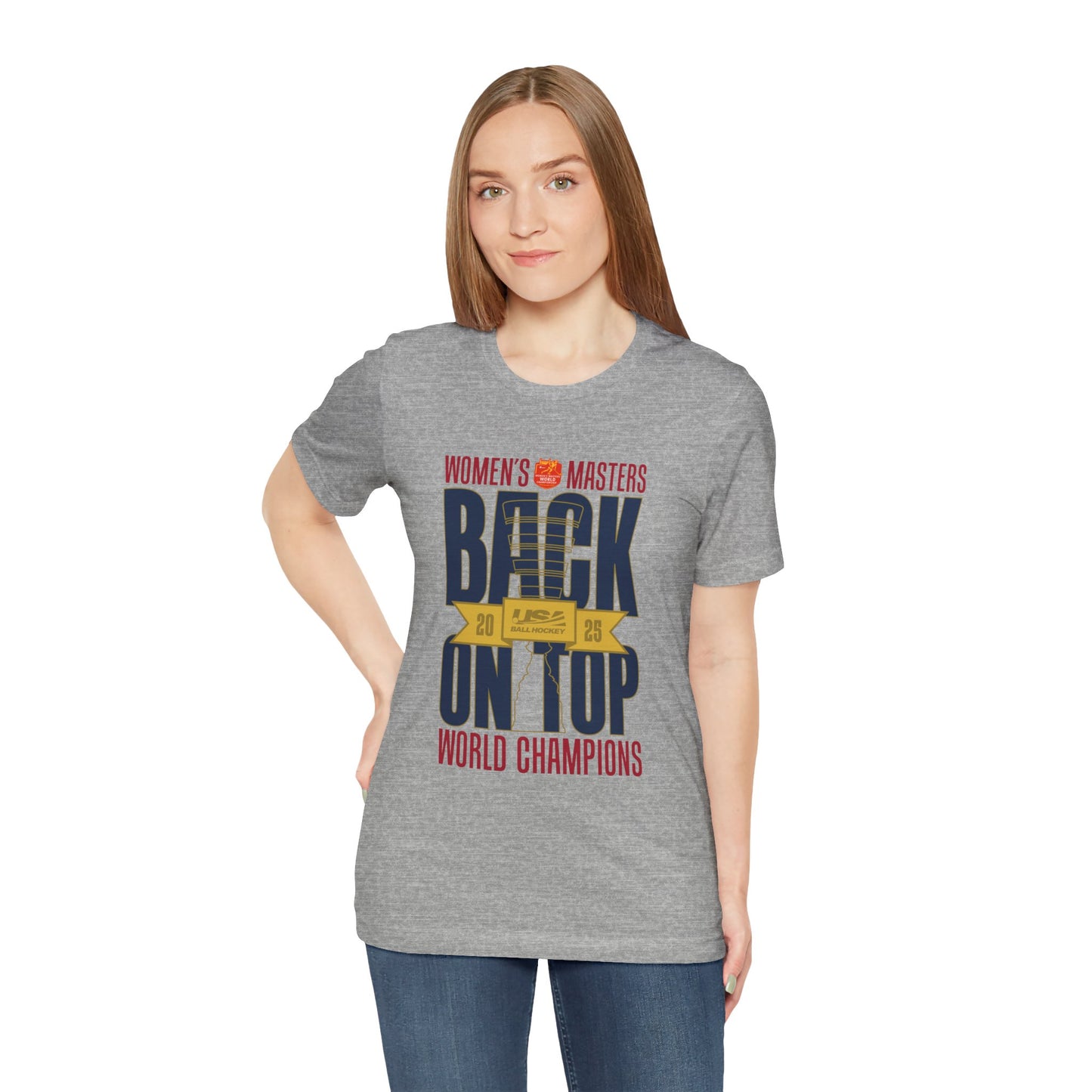 Women’s Masters 2025 Gold Medal "Back on Top" World Champions T-Shirt