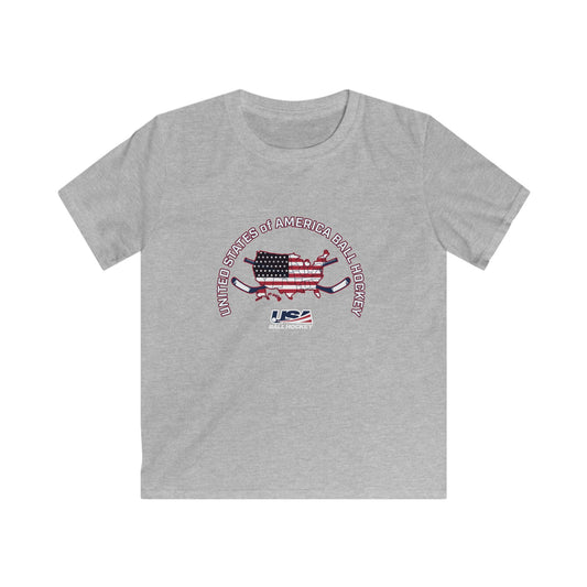 USA Ball Hockey Kids Softstyle Tee - United States