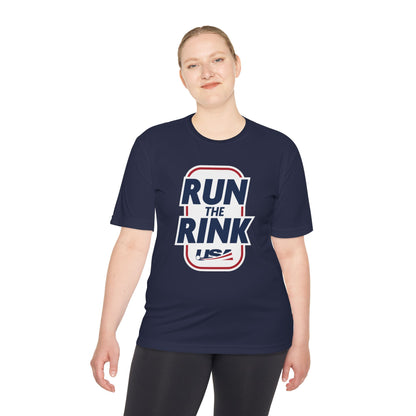 Unisex Moisture Wicking Tee - Run the Rink