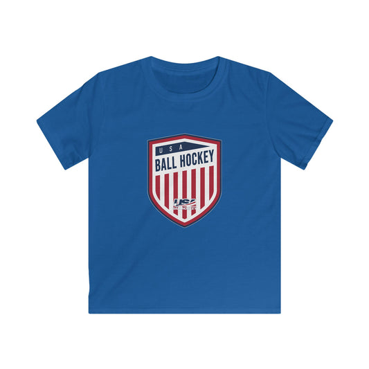 USA Ball Hockey Kids Softstyle Tee - Shield