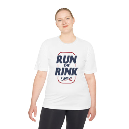 Unisex Moisture Wicking Tee - Run the Rink