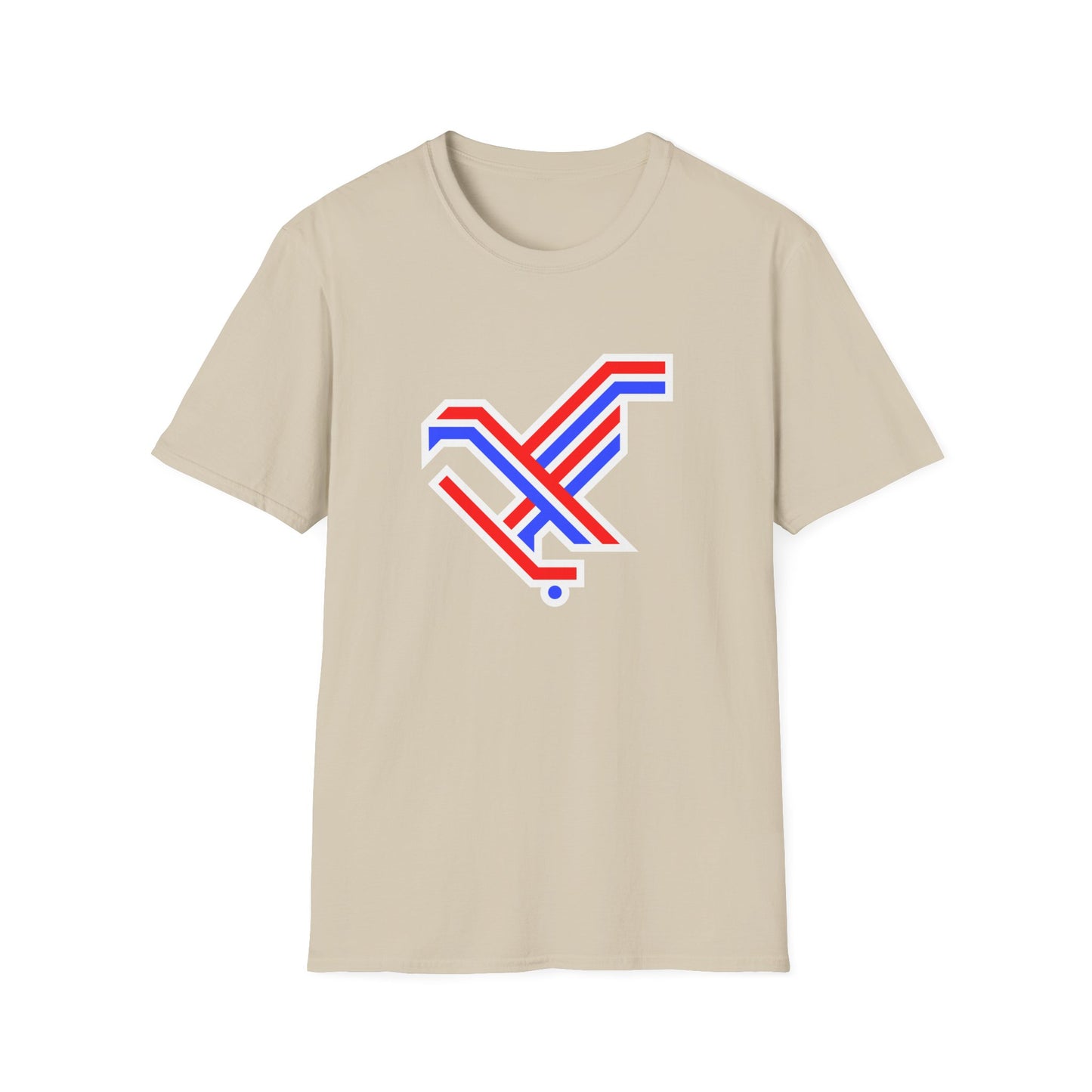 Unisex Softstyle T-Shirt - 2026 Stick Eagle - 2 sided (several color options)
