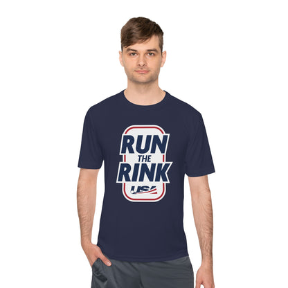 Unisex Moisture Wicking Tee - Run the Rink