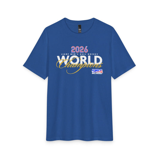 2026 ISBHF Men's Ball Hockey Gold Medal Champions Tri-blend Tee