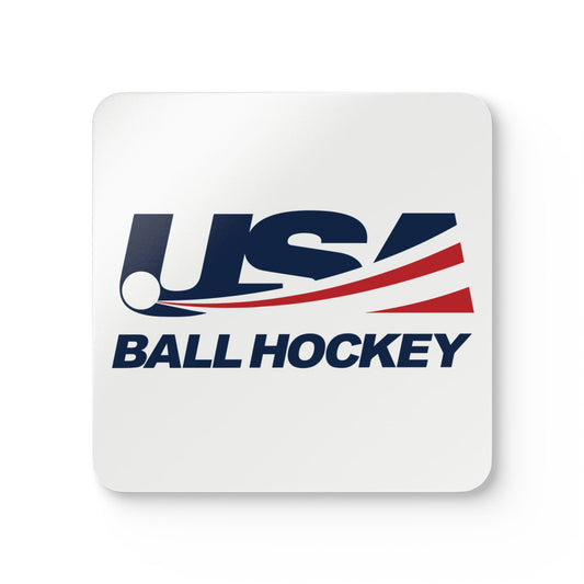 USA Ball Hockey Corkwood Coaster Set