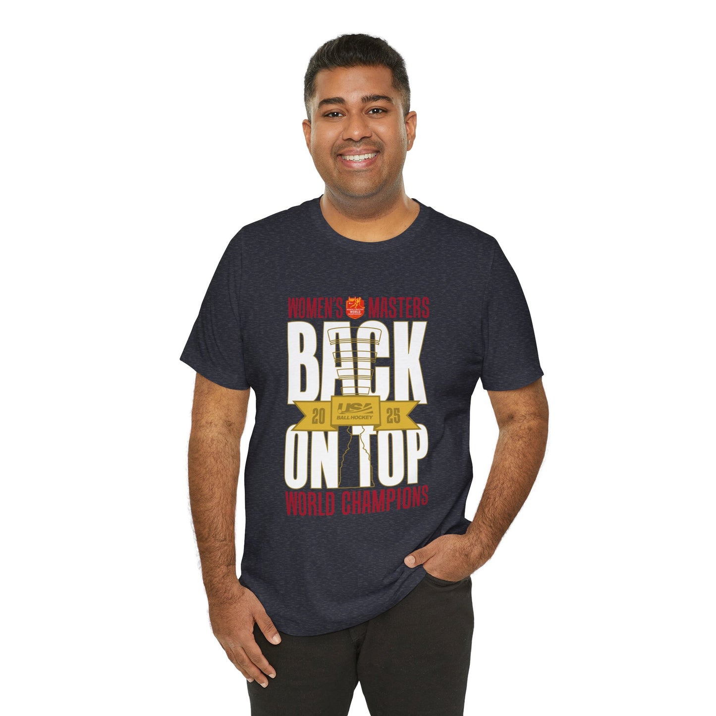 Women’s Masters 2025 Gold Medal "Back on Top" World Champions T-Shirt