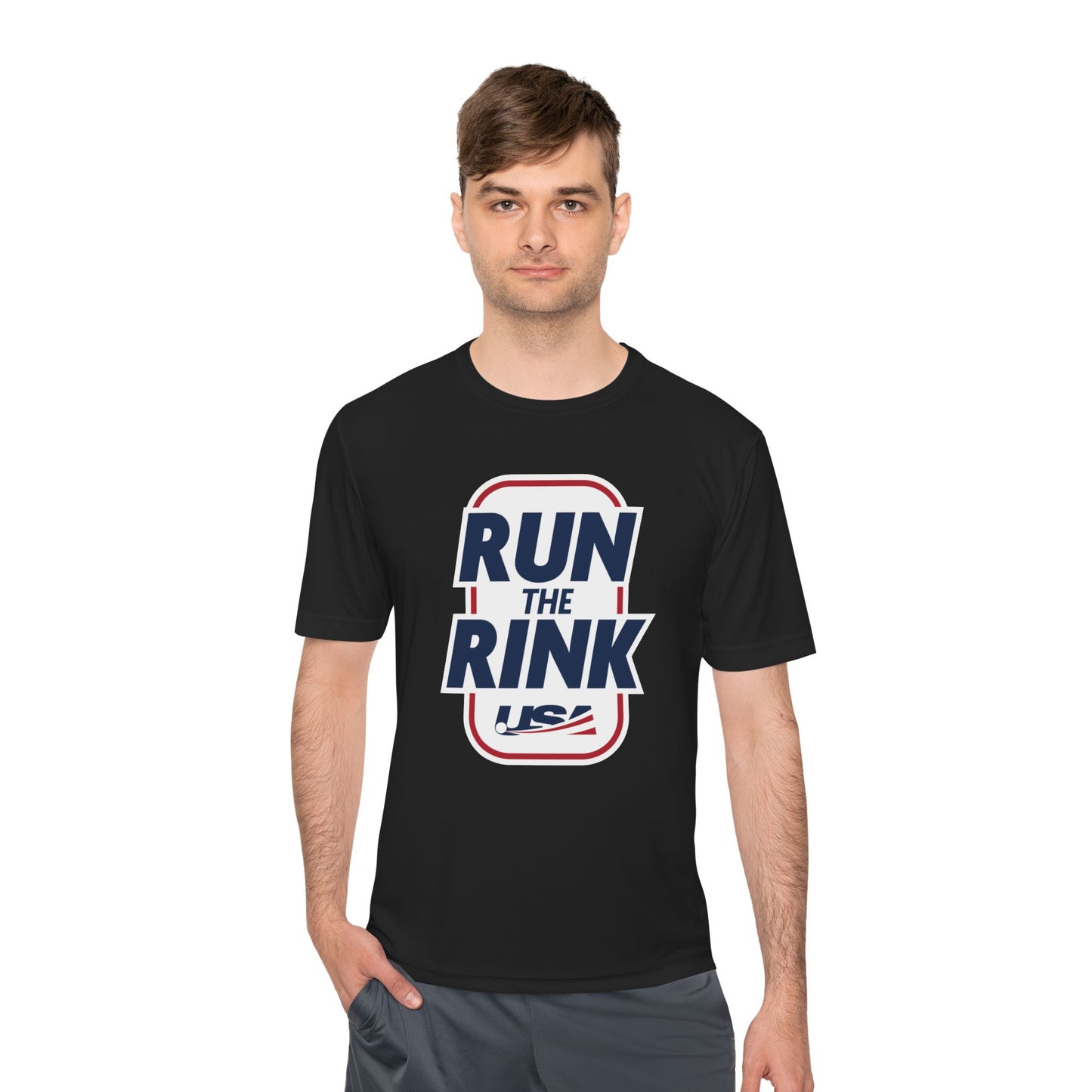 Unisex Moisture Wicking Tee - Run the Rink