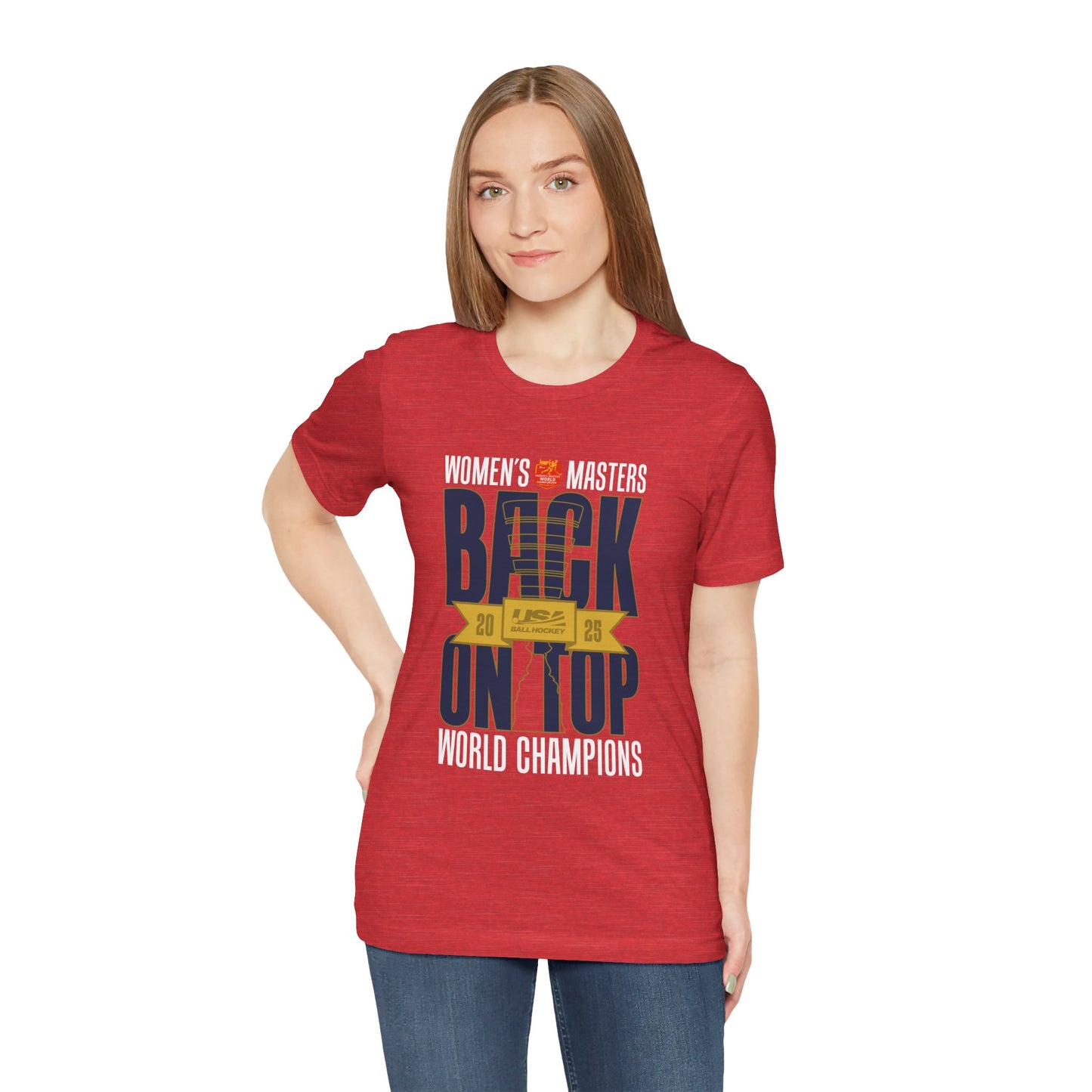 Women’s Masters 2025 Gold Medal "Back on Top" World Champions T-Shirt