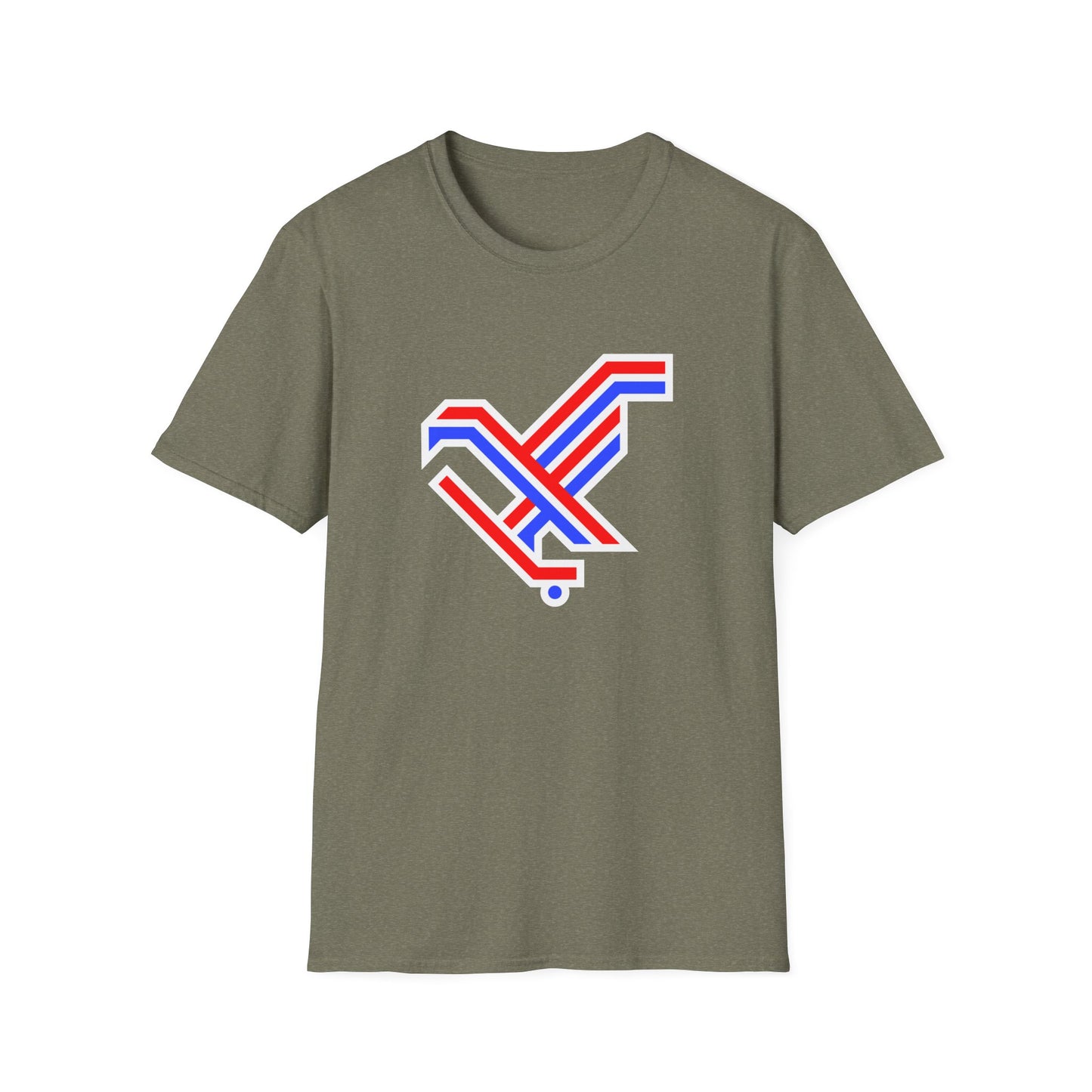 Unisex Softstyle T-Shirt - 2026 Stick Eagle - 2 sided (several color options)