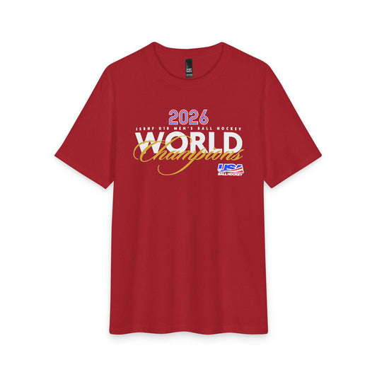 2026 ISBHF U18 Men's Ball Hockey Gold Medal Champions Tri-blend Tee