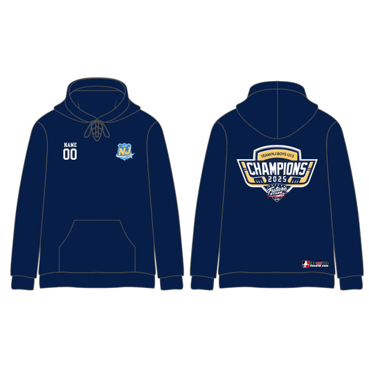 NJ FS Gold Medal Champs Stitched Hoodie - U13 Boys