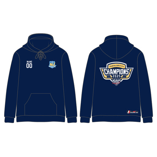 NJ FS Gold Medal Champs Stitched Hoodie - U14 Girls