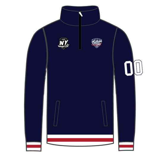 Future Stars Customizable 1/4 Zip Pullover - NY Emblem