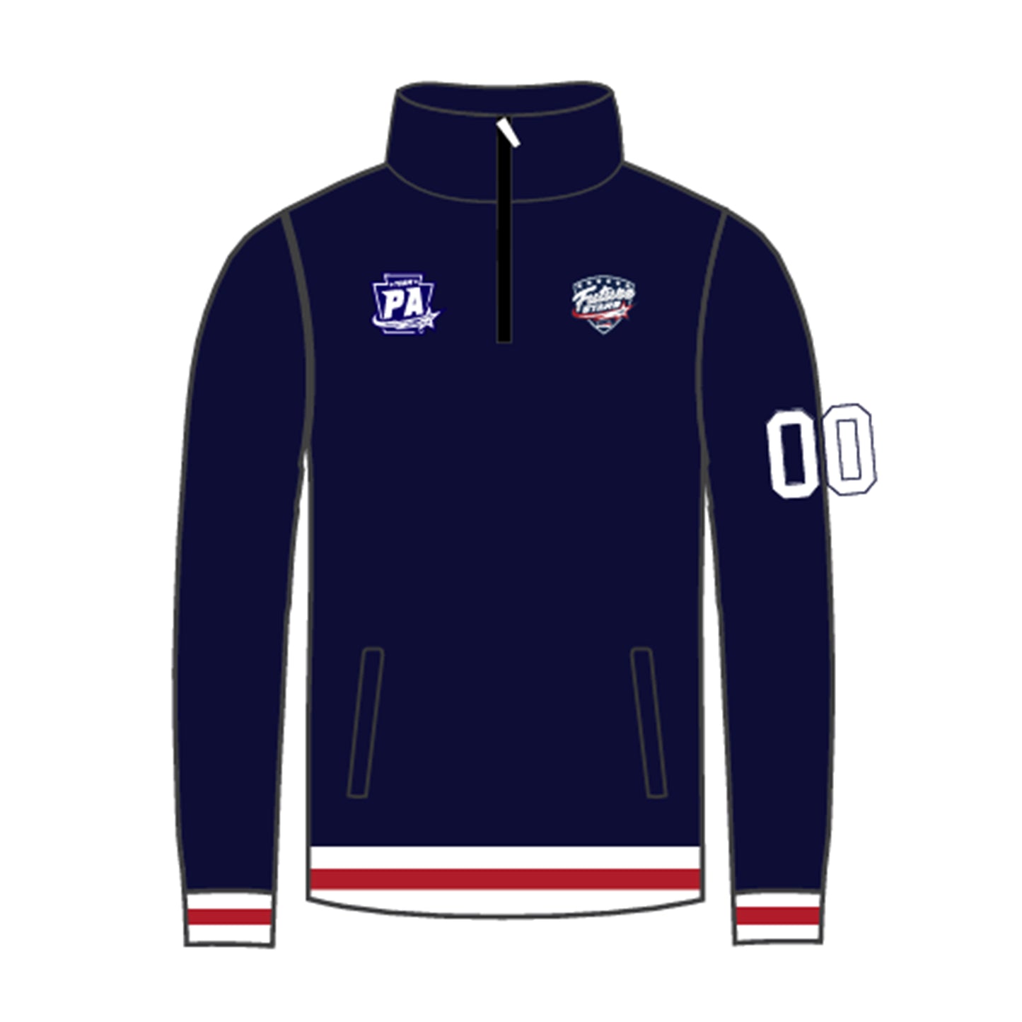 Future Stars Customizable 1/4 Zip Pullover - PA Emblem