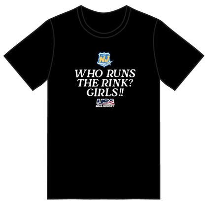 NJ Future Stars T Shirt - Who Runs the Rink?