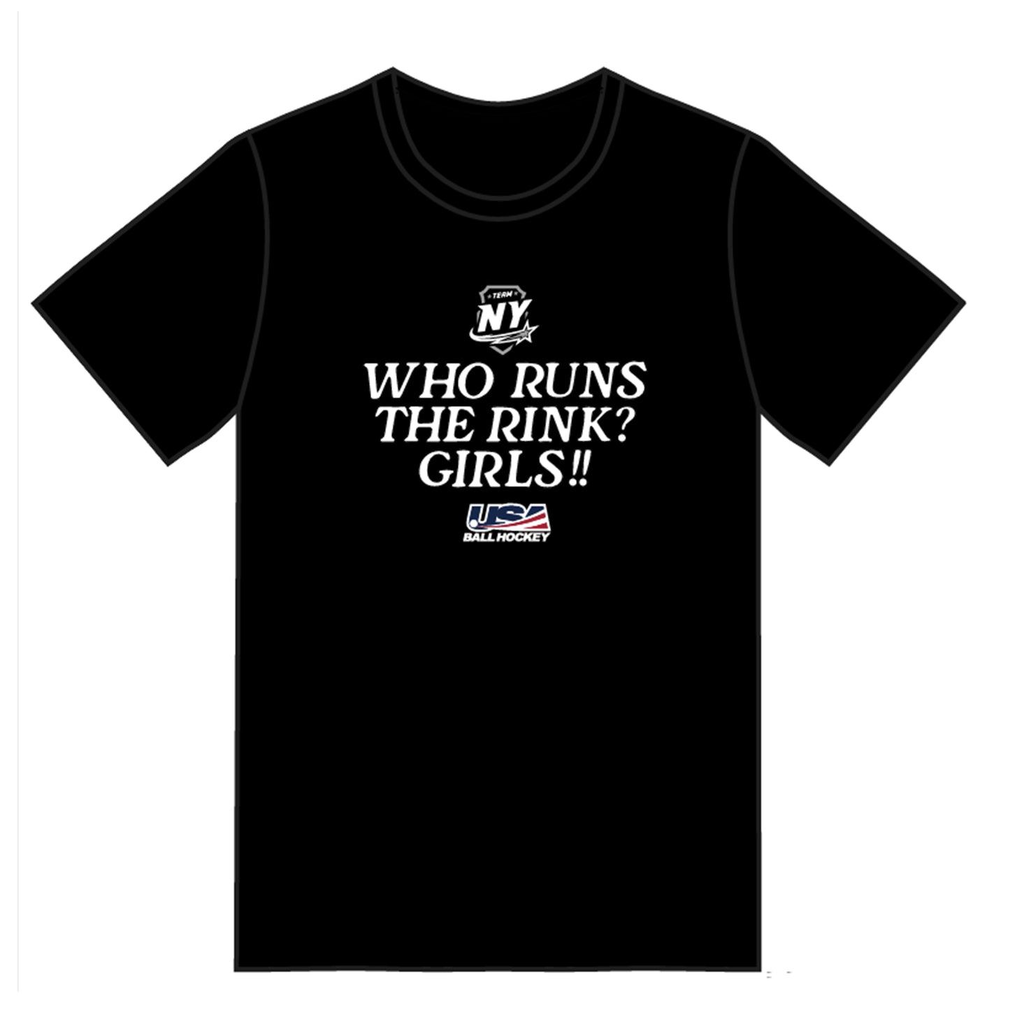 NY Future Stars T Shirt - Who Runs the Rink? (2 colors)