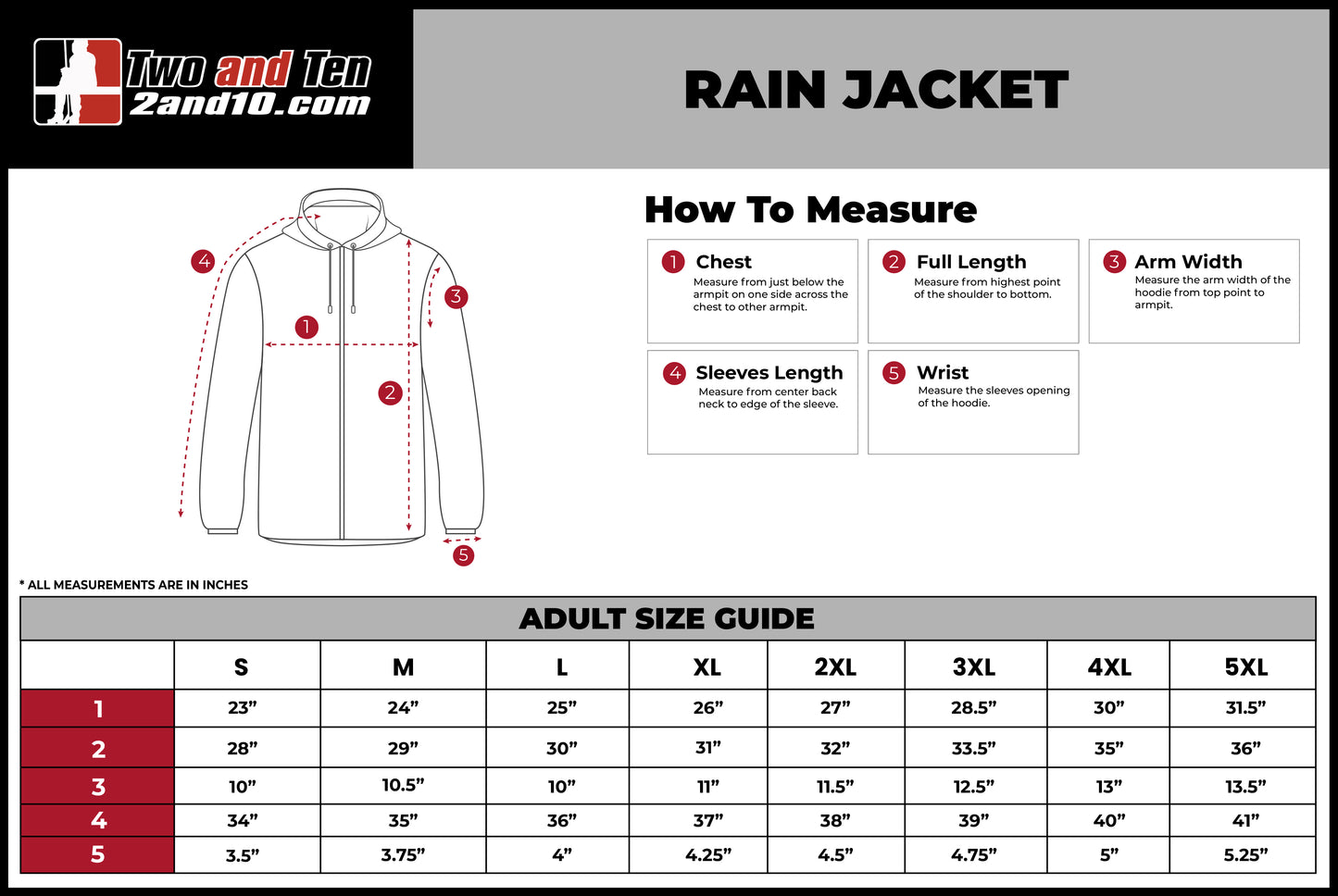 2026 USABH Logo Black Rain Jacket