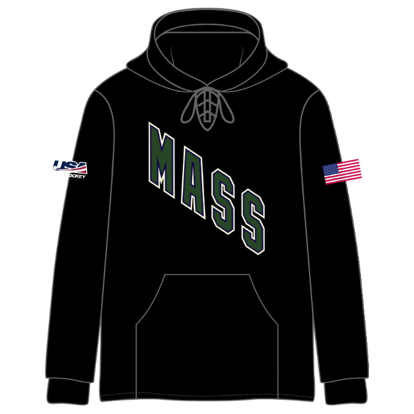 MA FS Team Text Stitched Hoodies (4 color options)