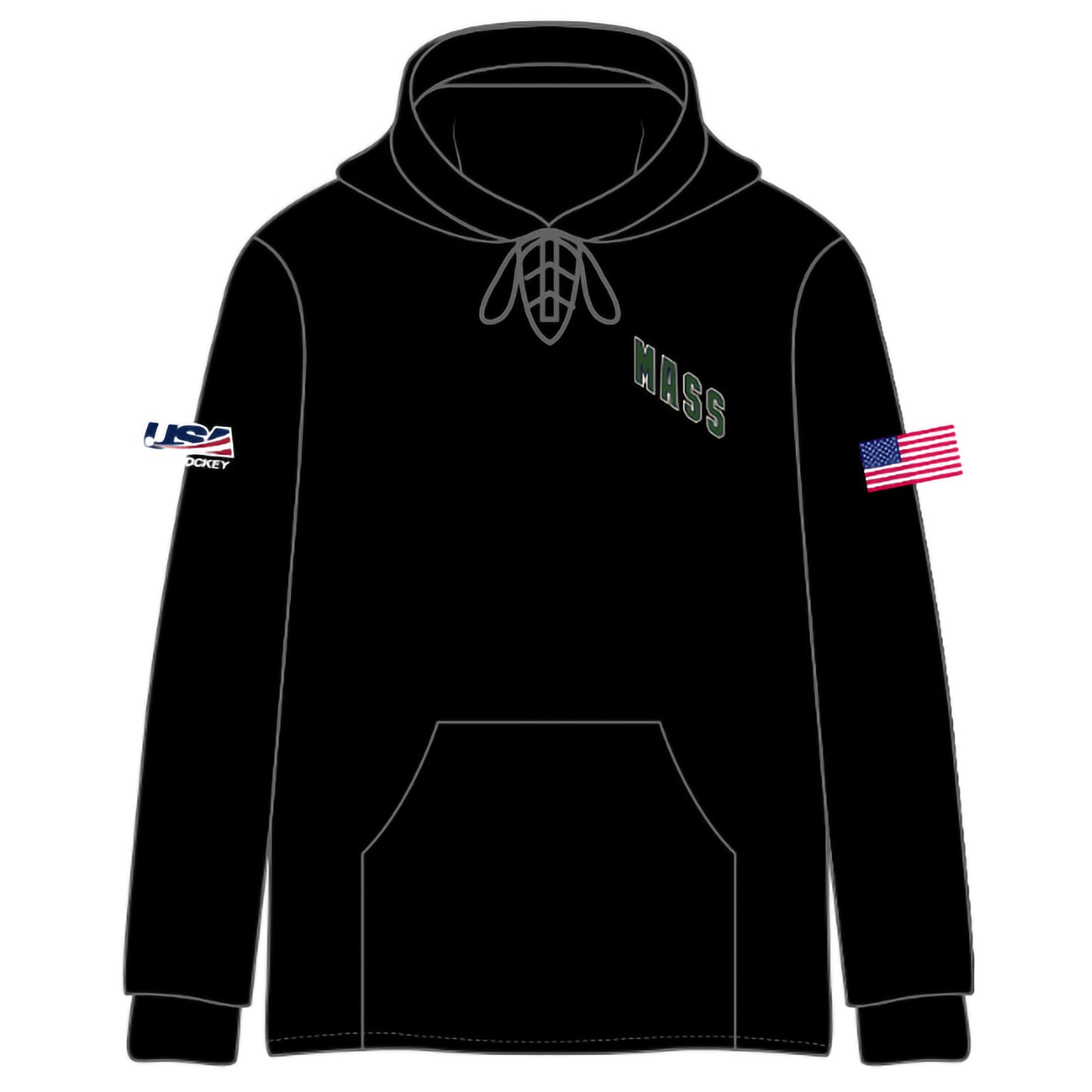 MA FS Team Text Stitched Hoodies (4 color options)