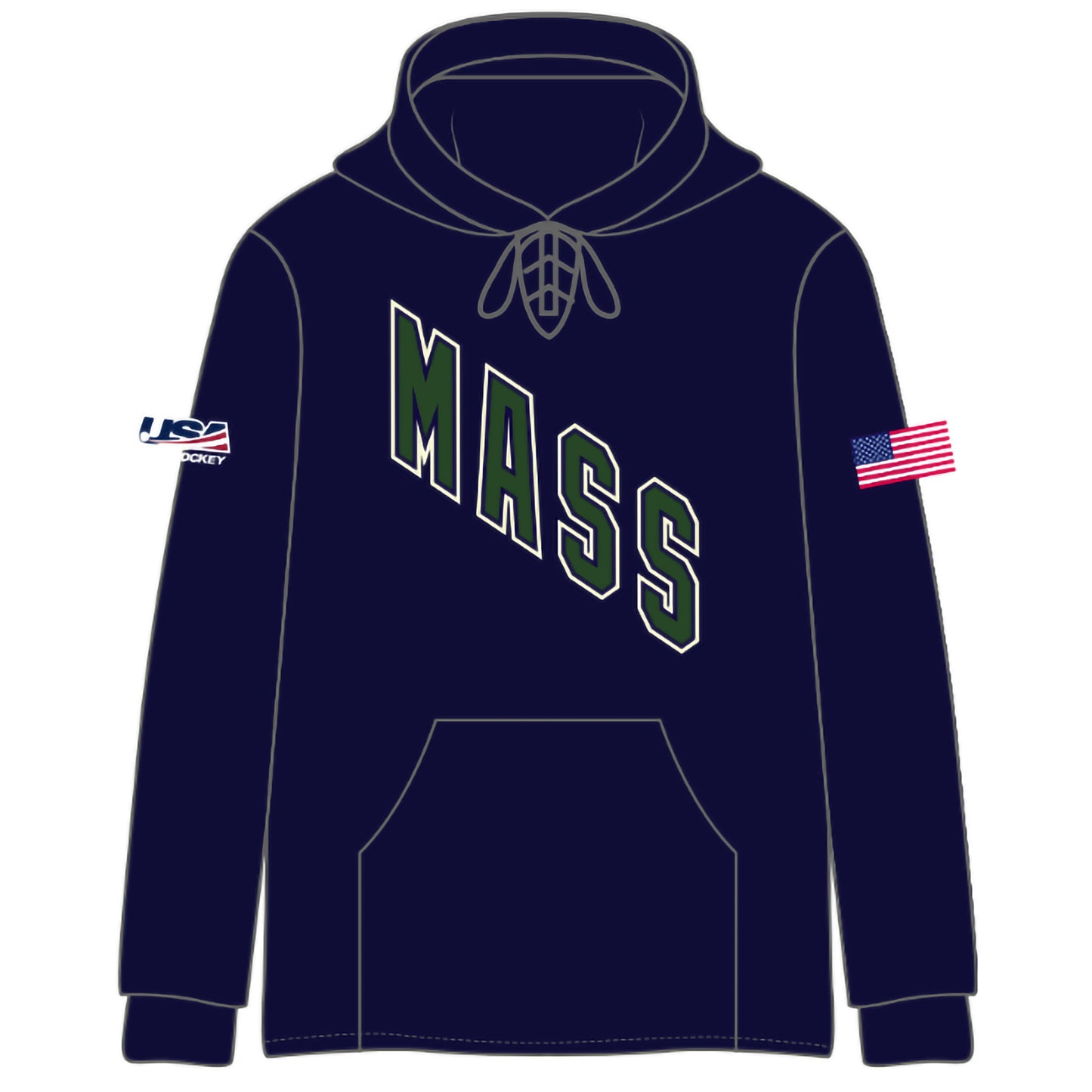 MA FS Team Text Stitched Hoodies (4 color options)