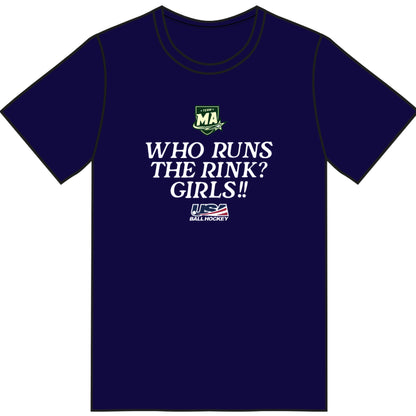 MA Future Stars T Shirt - Who Runs the Rink? (4 color options)