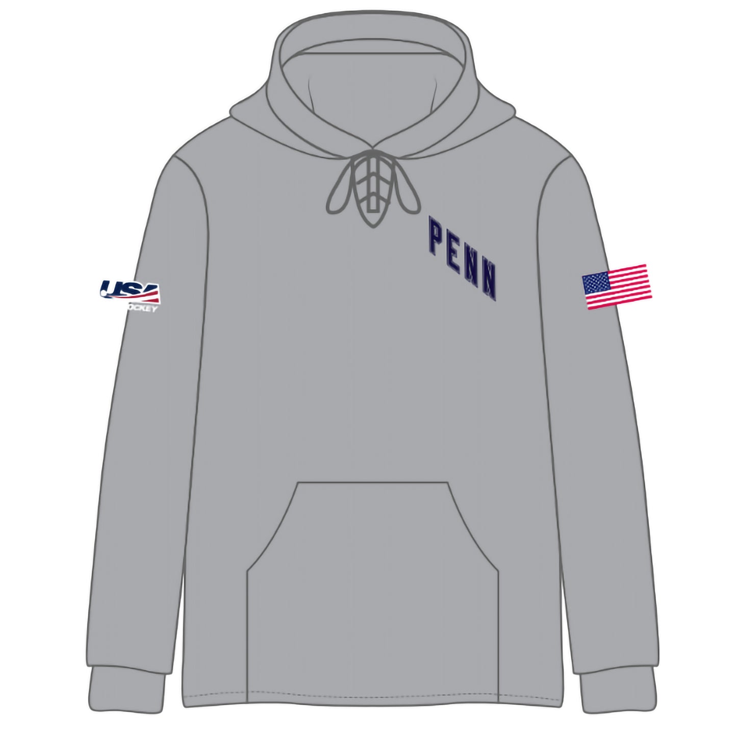 PA FS Team Text Stitched Hoodies (4 color options)