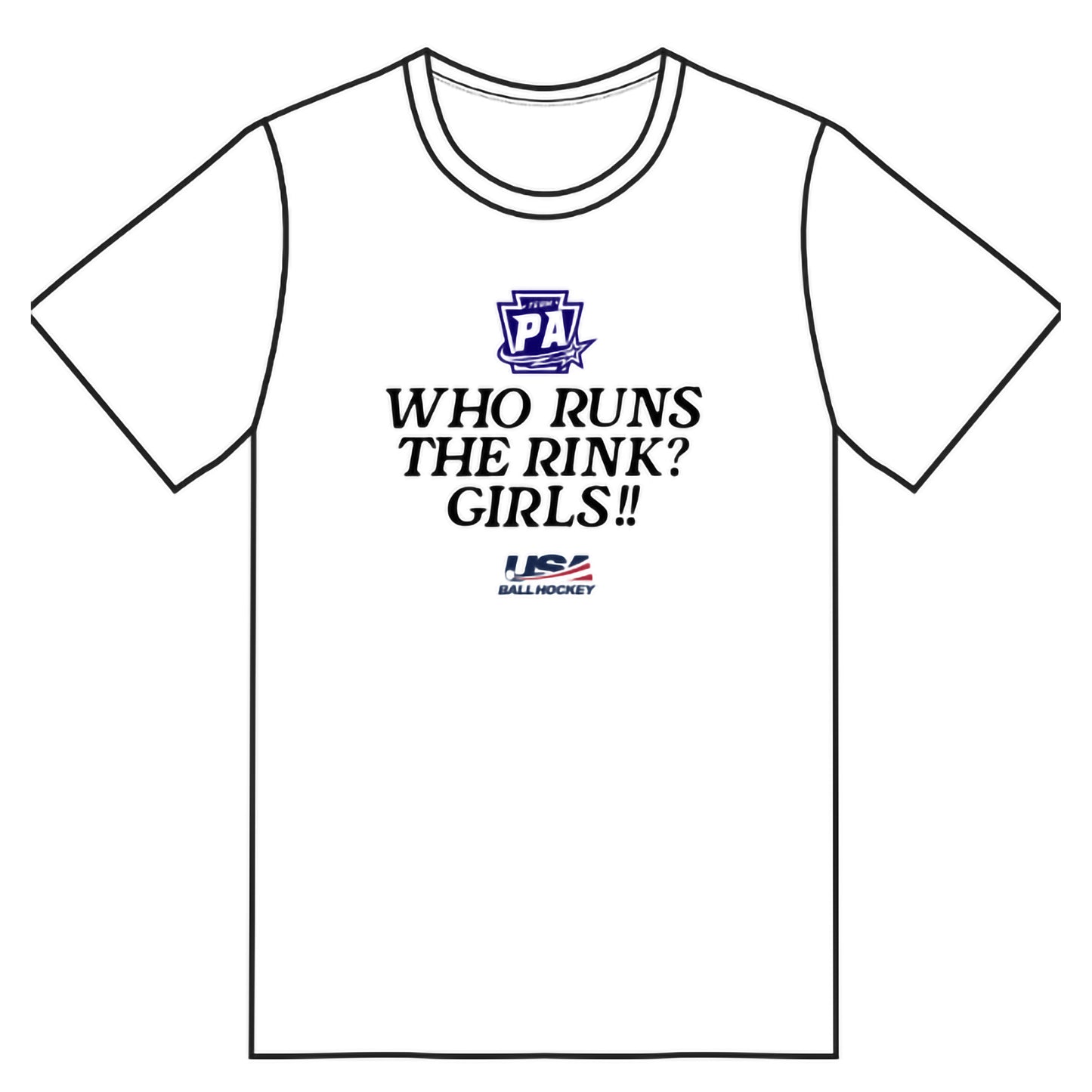 PA Future Stars T Shirt - Who Runs the Rink? (4 colors)