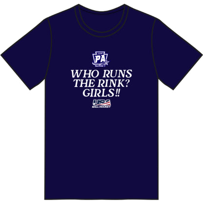 PA Future Stars T Shirt - Who Runs the Rink? (4 colors)