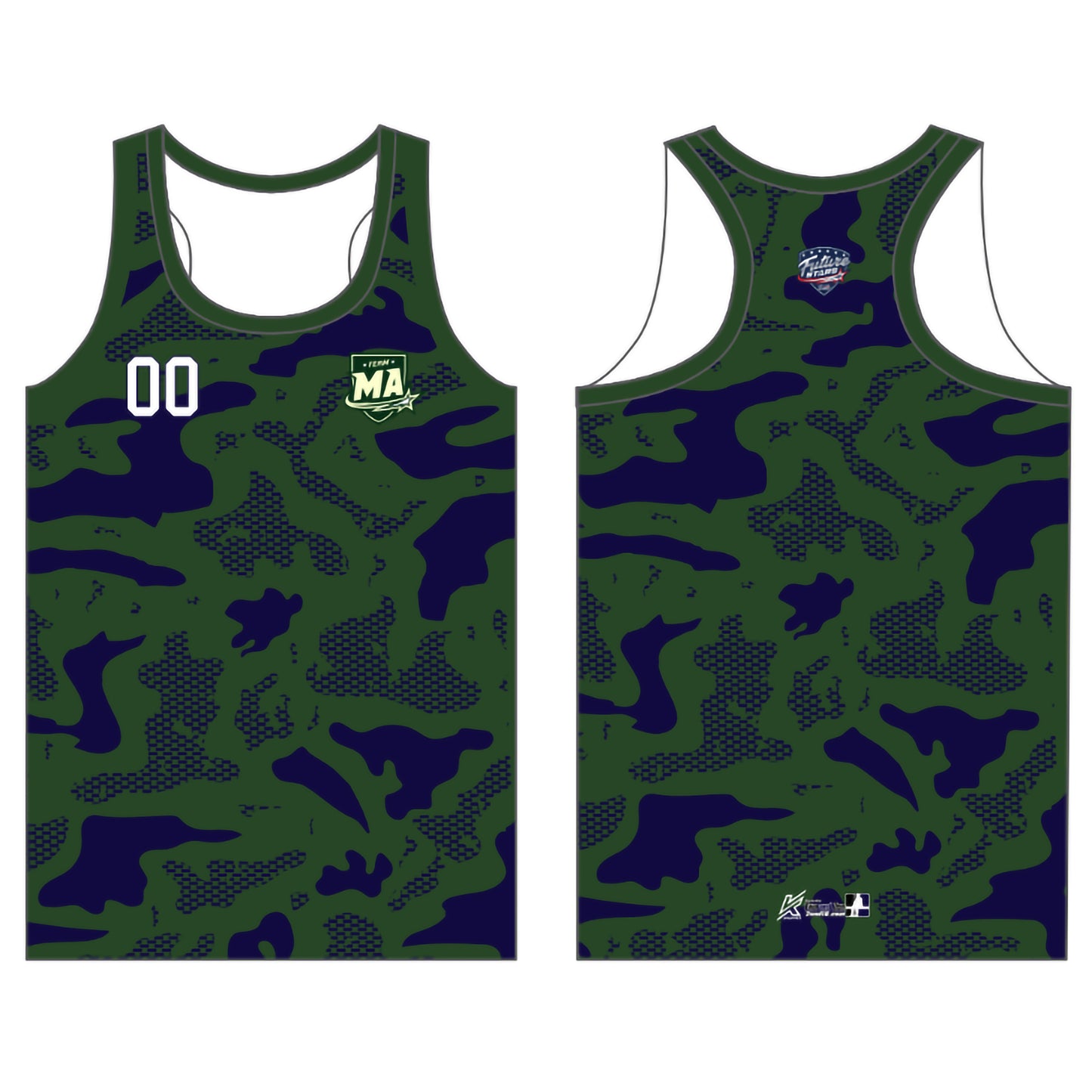 MA Future Stars Customizable Green Camo Tank Top