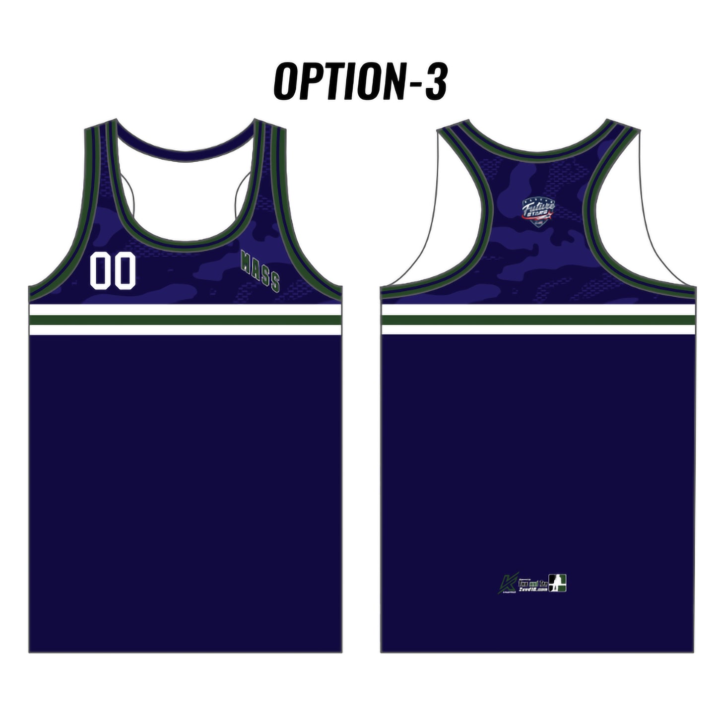 MA Future Stars Customizable Blue Camo Tank Top (6 design options)