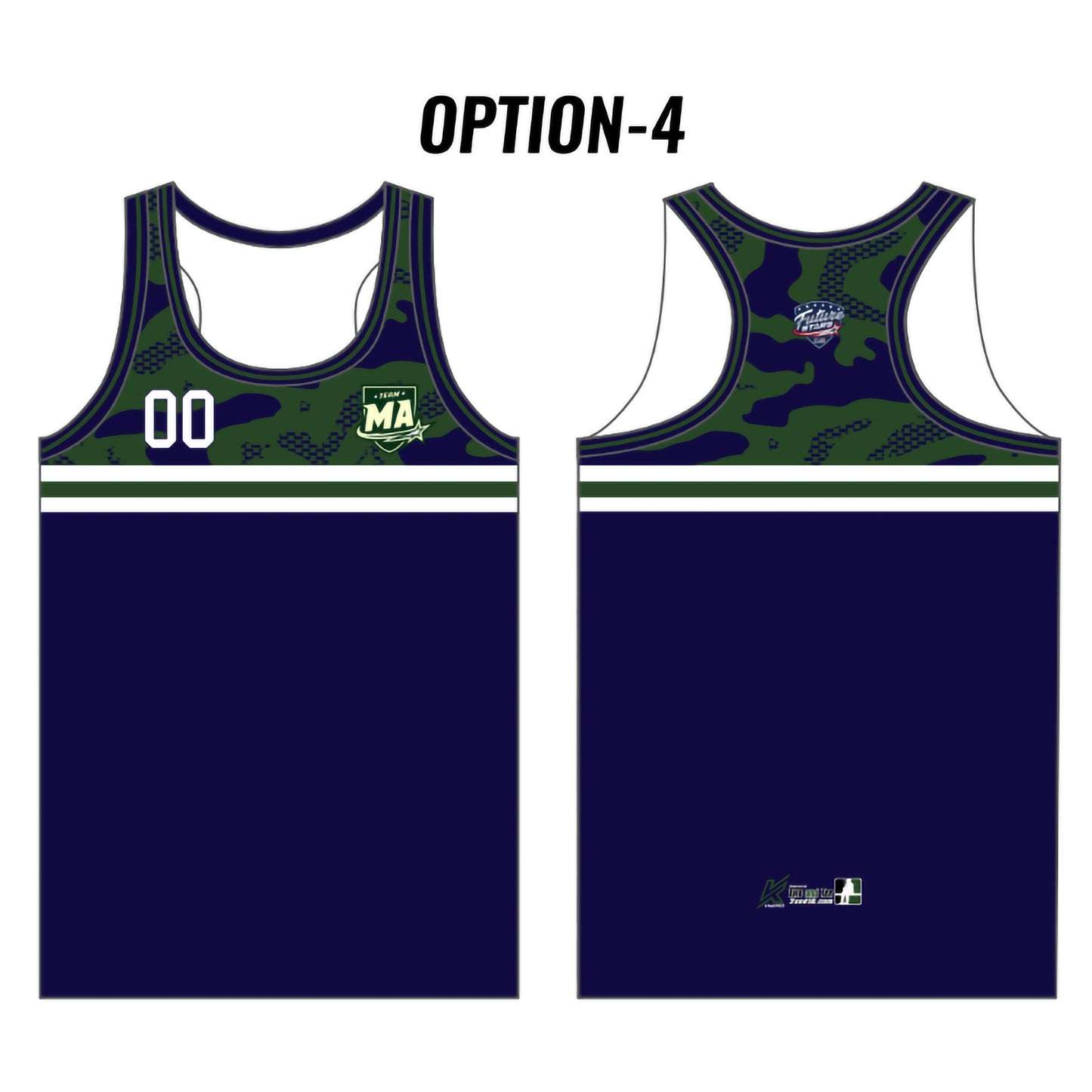 MA Future Stars Customizable Blue Camo Tank Top (6 design options)