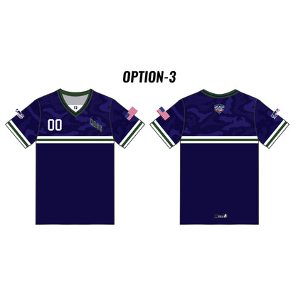 Mass Future Stars Customizable Blue Camo Short Sleeve (5 design options)