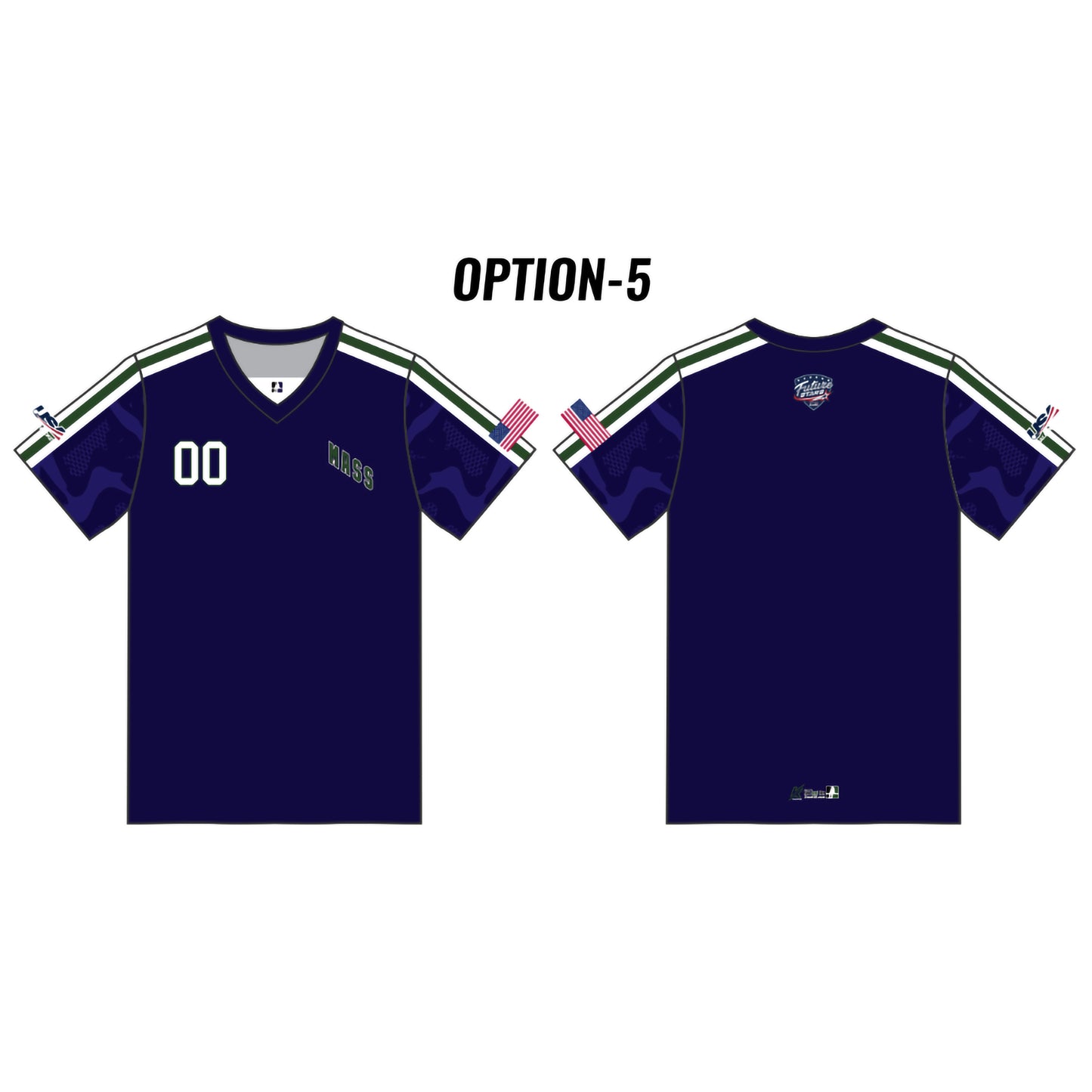 Mass Future Stars Customizable Blue Camo Short Sleeve (5 design options)